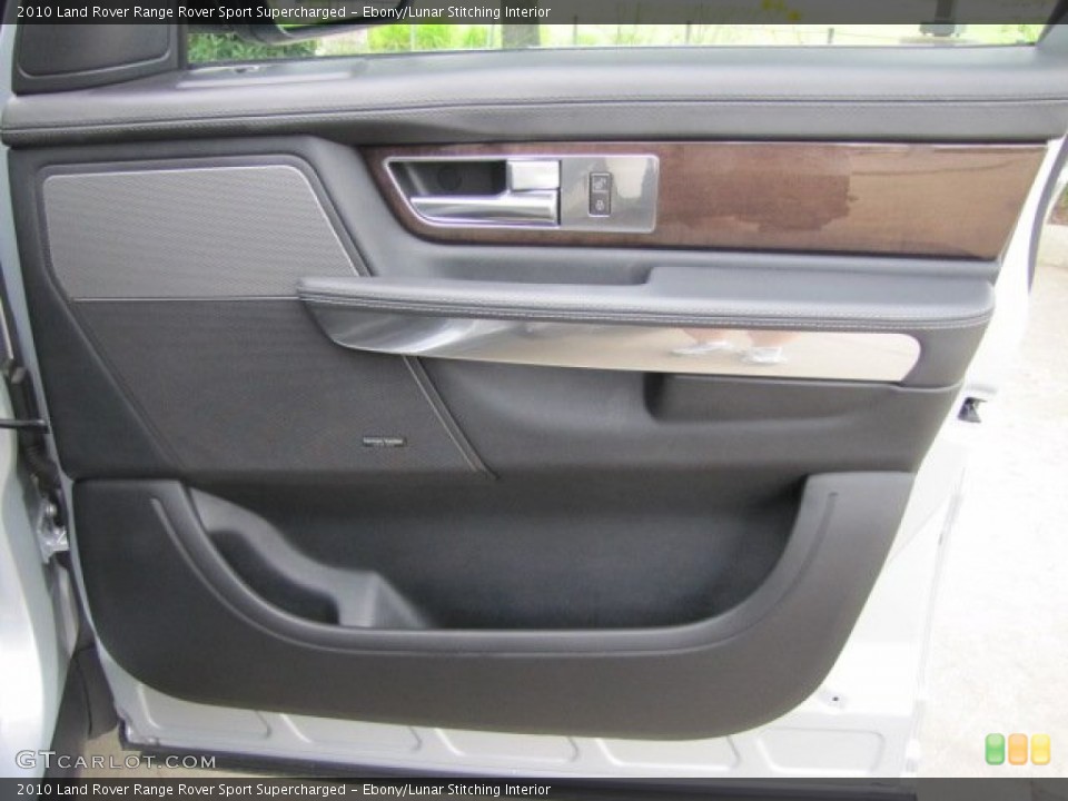 Ebony/Lunar Stitching Interior Door Panel for the 2010 Land Rover Range Rover Sport Supercharged #64790286