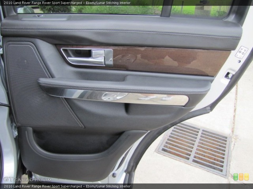 Ebony/Lunar Stitching Interior Door Panel for the 2010 Land Rover Range Rover Sport Supercharged #64790295