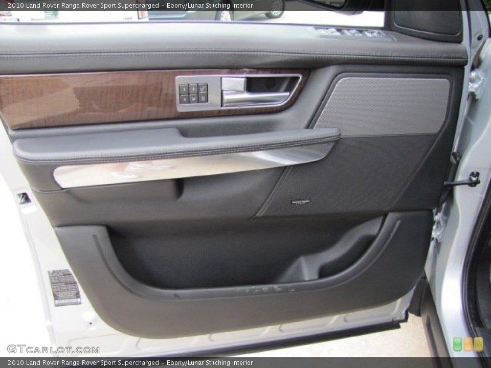 Ebony/Lunar Stitching Interior Door Panel for the 2010 Land Rover Range Rover Sport Supercharged #64790304