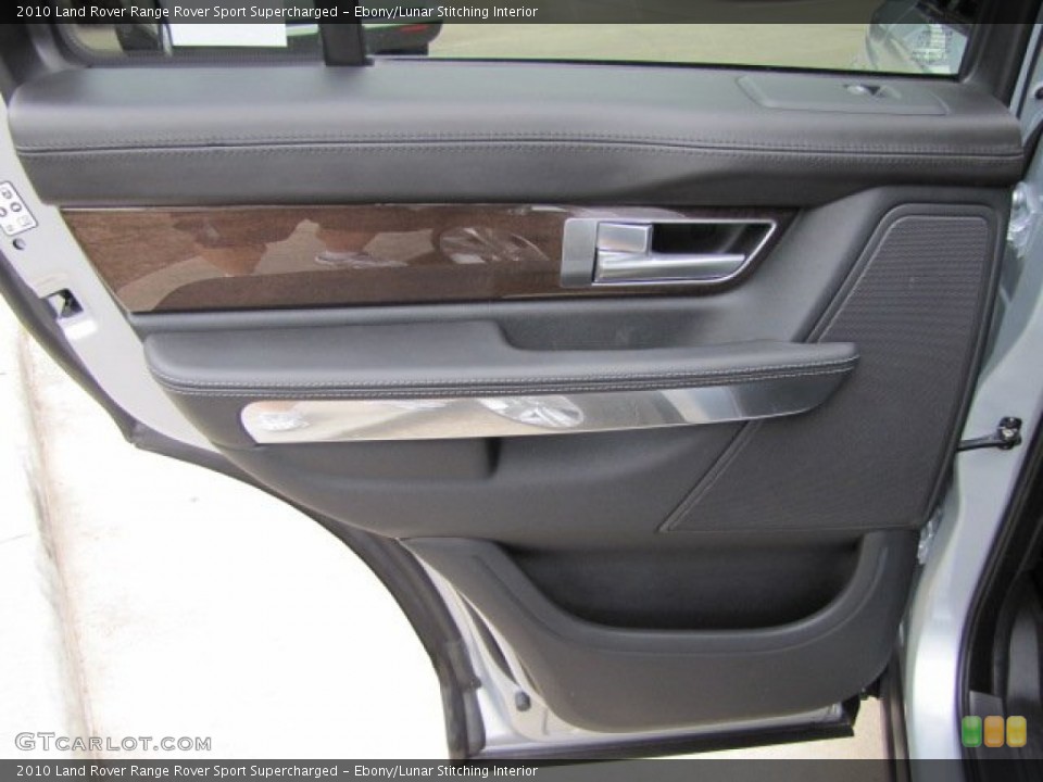 Ebony/Lunar Stitching Interior Door Panel for the 2010 Land Rover Range Rover Sport Supercharged #64790313