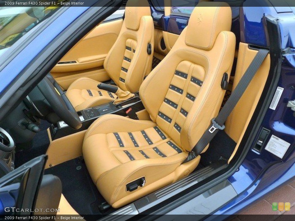 Beige Interior Front Seat for the 2009 Ferrari F430 Spider F1 #64792149