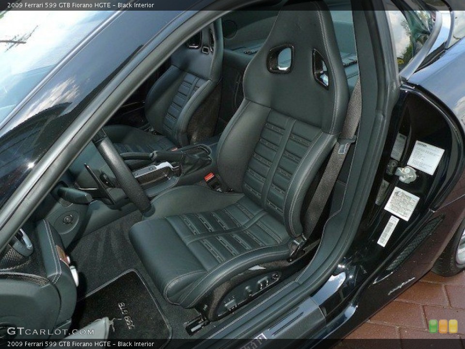 Black Interior Front Seat for the 2009 Ferrari 599 GTB Fiorano HGTE #64792821