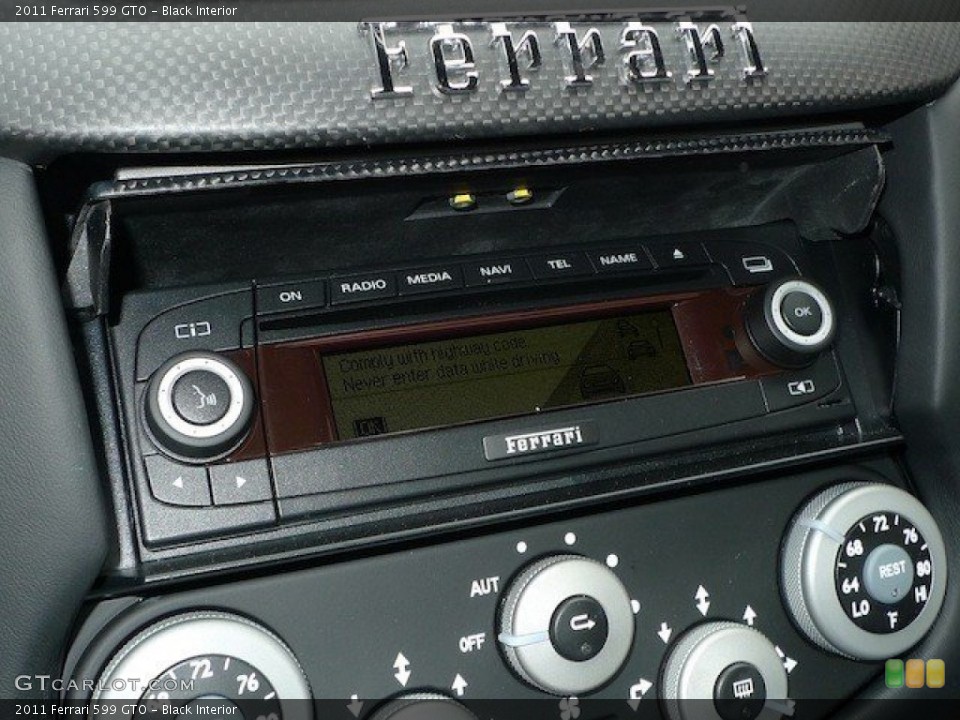 Black Interior Audio System for the 2011 Ferrari 599 GTO #64793172