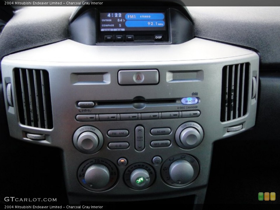Charcoal Gray Interior Controls for the 2004 Mitsubishi Endeavor Limited #64796334