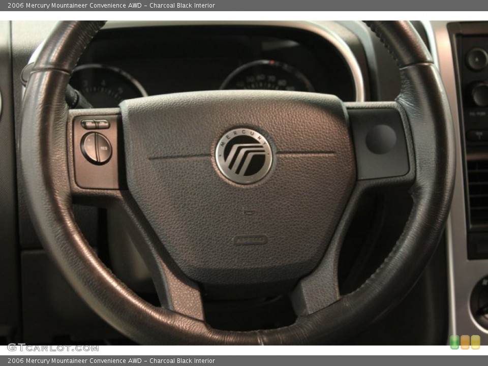 Charcoal Black Interior Steering Wheel for the 2006 Mercury Mountaineer Convenience AWD #64798722