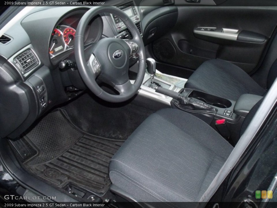 Carbon Black Interior Photo for the 2009 Subaru Impreza 2.5 GT Sedan #64799097