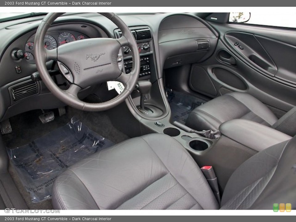 Dark Charcoal Interior Prime Interior for the 2003 Ford Mustang GT Convertible #64801857