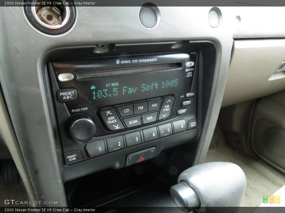 Gray Interior Audio System for the 2003 Nissan Frontier SE V6 Crew Cab #64801995