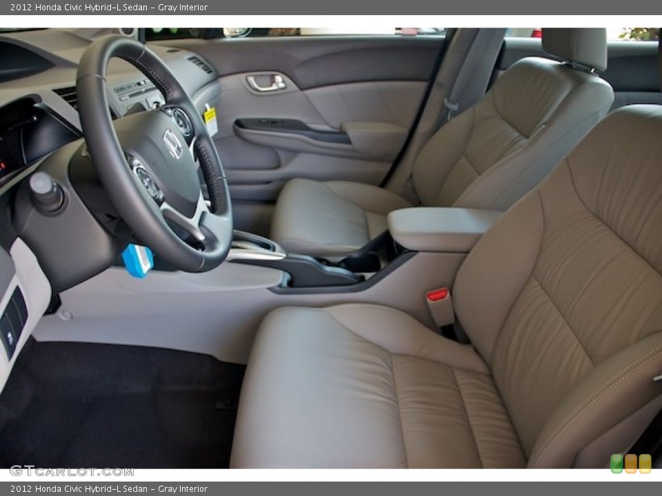 Gray Interior Photo for the 2012 Honda Civic Hybrid-L Sedan #64802452