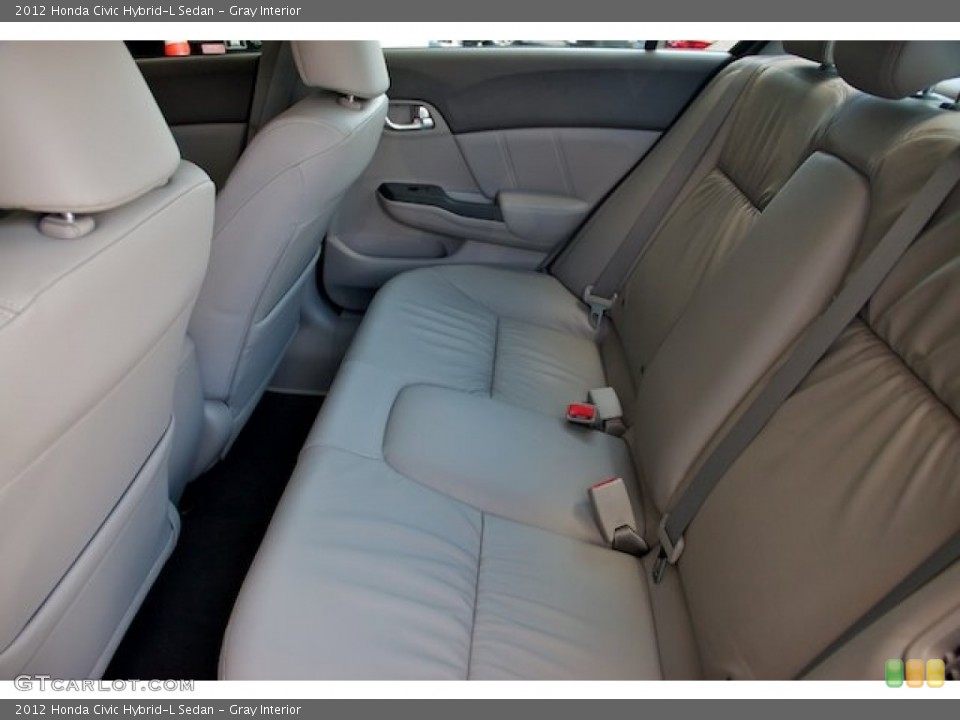 Gray Interior Rear Seat for the 2012 Honda Civic Hybrid-L Sedan #64802469
