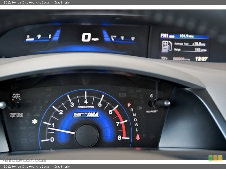 Gray Interior Gauges for the 2012 Honda Civic Hybrid-L Sedan #64802493