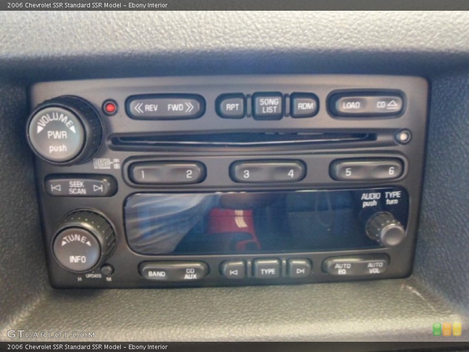 Ebony Interior Audio System for the 2006 Chevrolet SSR  #64803099
