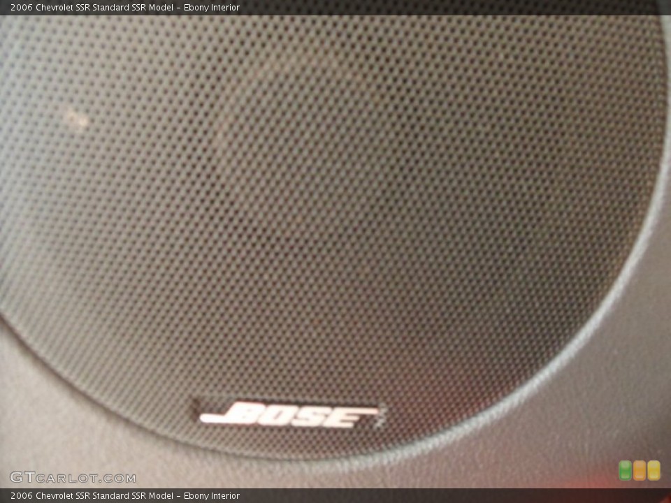 Ebony Interior Audio System for the 2006 Chevrolet SSR  #64803102