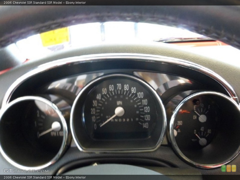 Ebony Interior Gauges for the 2006 Chevrolet SSR  #64803123