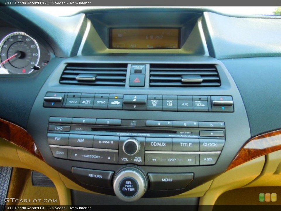Ivory Interior Controls for the 2011 Honda Accord EX-L V6 Sedan #64804374