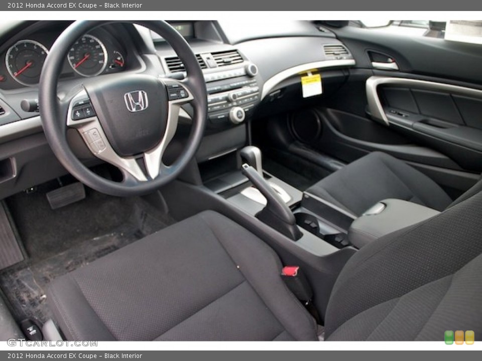 Black Interior Prime Interior for the 2012 Honda Accord EX Coupe #64805361