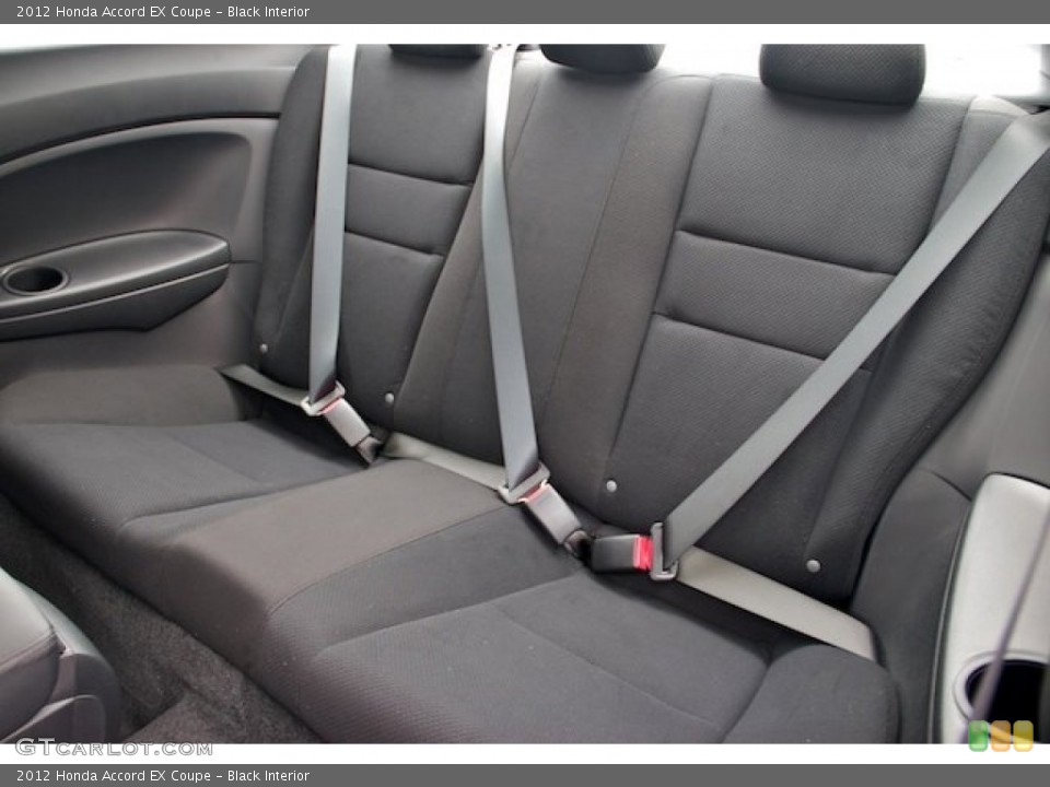 Black Interior Rear Seat for the 2012 Honda Accord EX Coupe #64805373