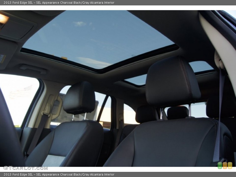 SEL Appearance Charcoal Black/Gray Alcantara Interior Sunroof for the 2013 Ford Edge SEL #64810402