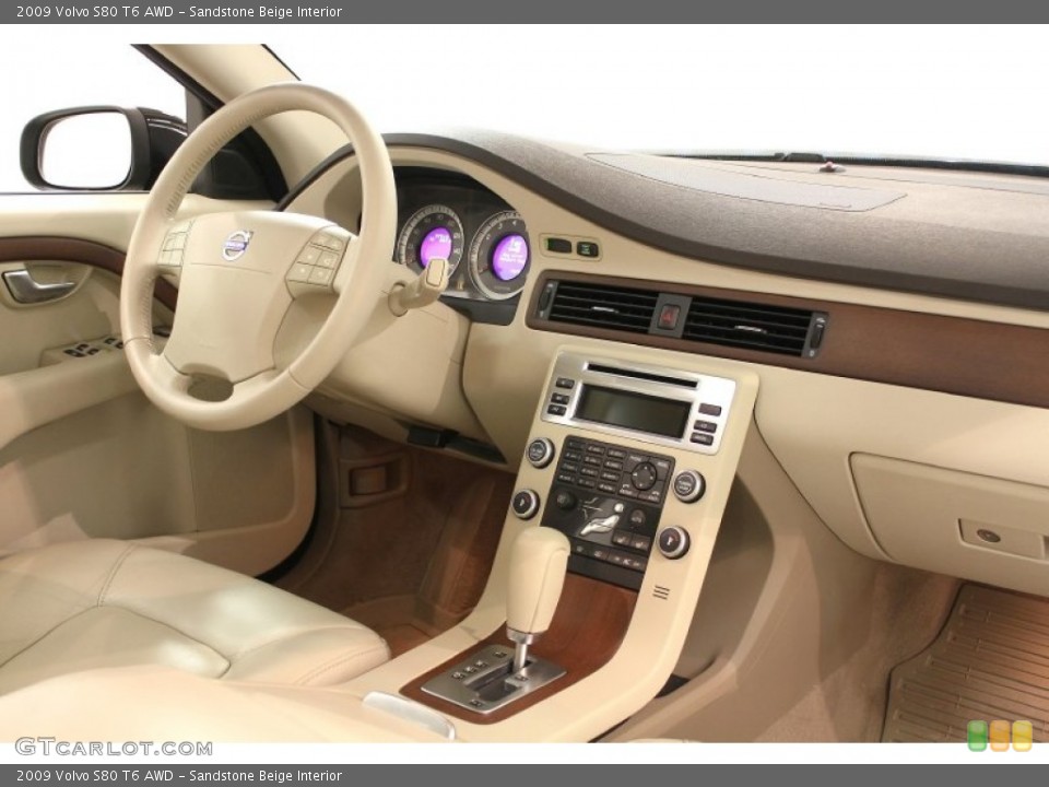 Sandstone Beige Interior Dashboard for the 2009 Volvo S80 T6 AWD #64812689