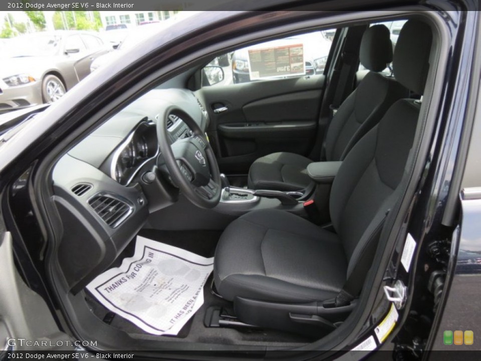 Black Interior Photo for the 2012 Dodge Avenger SE V6 #64813853