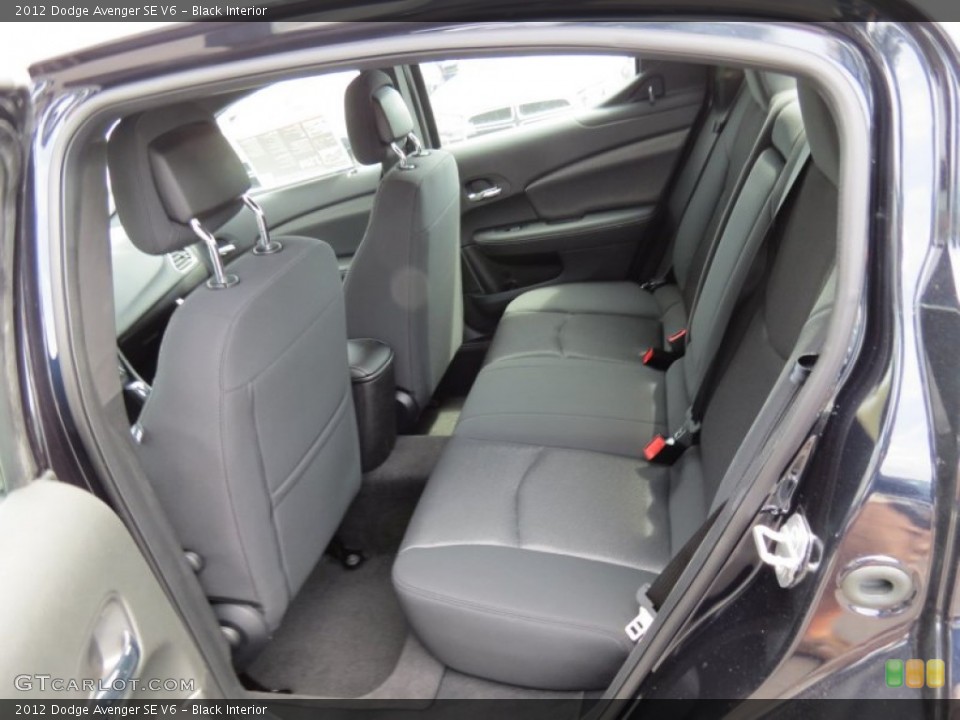 Black Interior Rear Seat for the 2012 Dodge Avenger SE V6 #64813859