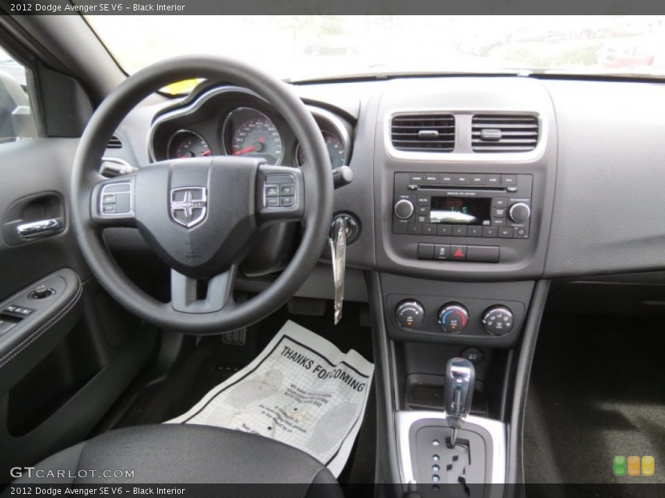 Black Interior Dashboard for the 2012 Dodge Avenger SE V6 #64813871