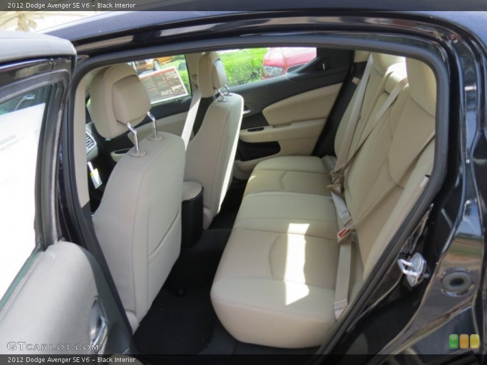 Black Interior Rear Seat for the 2012 Dodge Avenger SE V6 #64814057