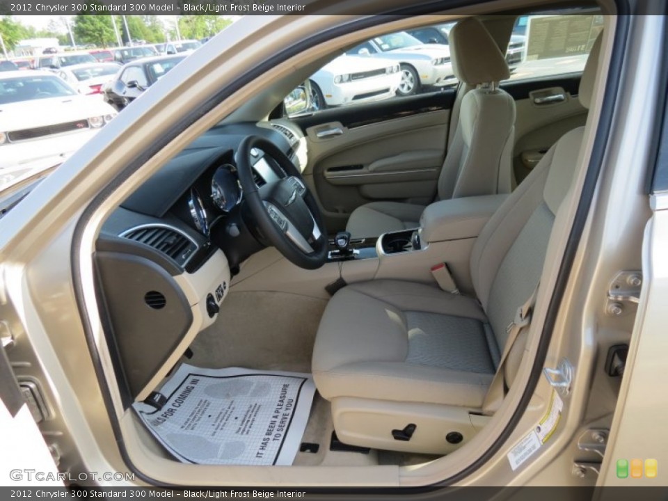 Black/Light Frost Beige Interior Photo for the 2012 Chrysler 300  #64814696