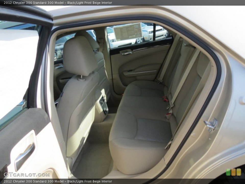 Black/Light Frost Beige Interior Rear Seat for the 2012 Chrysler 300  #64814702