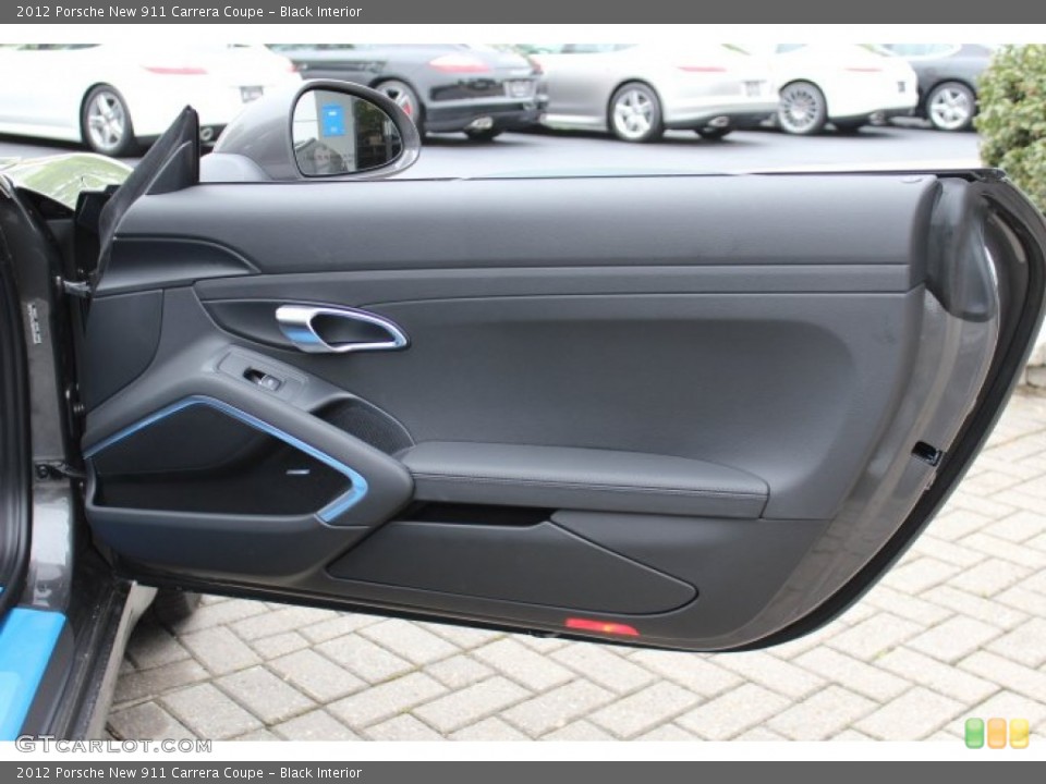 Black Interior Door Panel for the 2012 Porsche New 911 Carrera Coupe #64814903