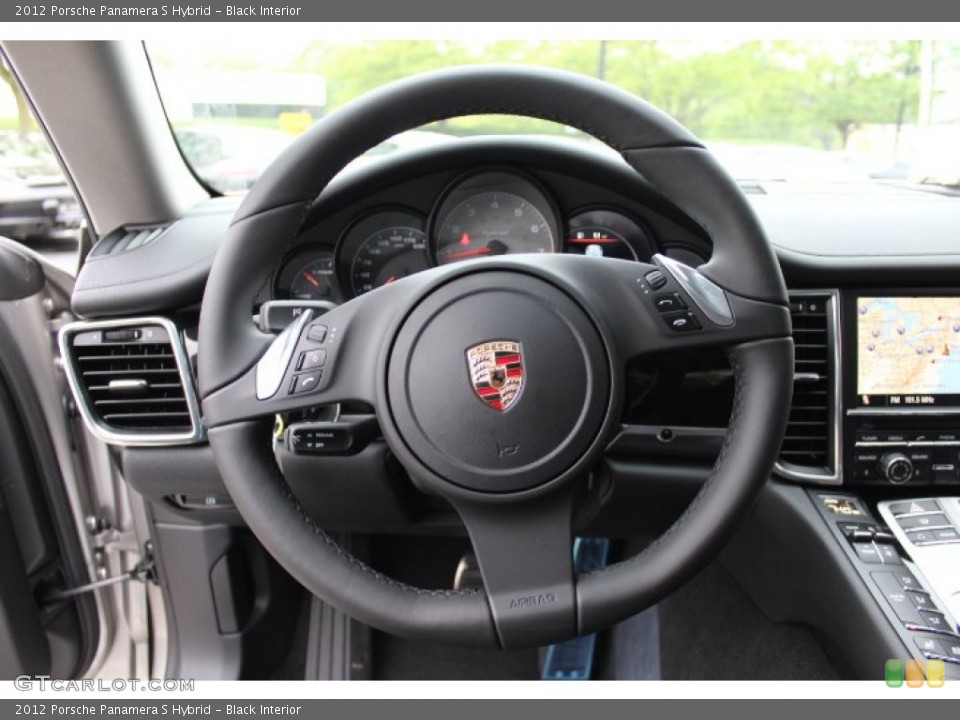 Black Interior Steering Wheel for the 2012 Porsche Panamera S Hybrid #64815086