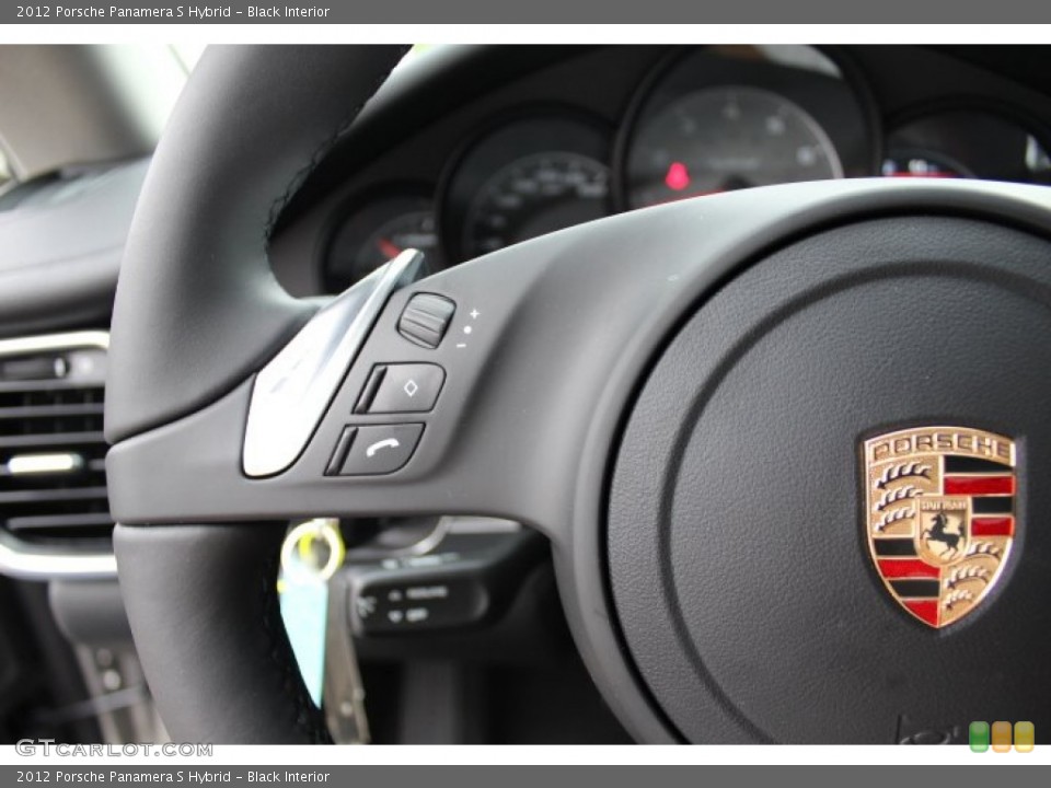 Black Interior Controls for the 2012 Porsche Panamera S Hybrid #64815089