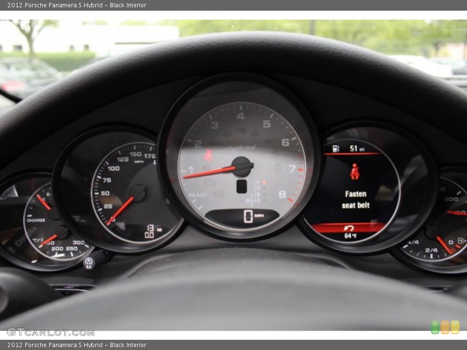 Black Interior Gauges for the 2012 Porsche Panamera S Hybrid #64815095