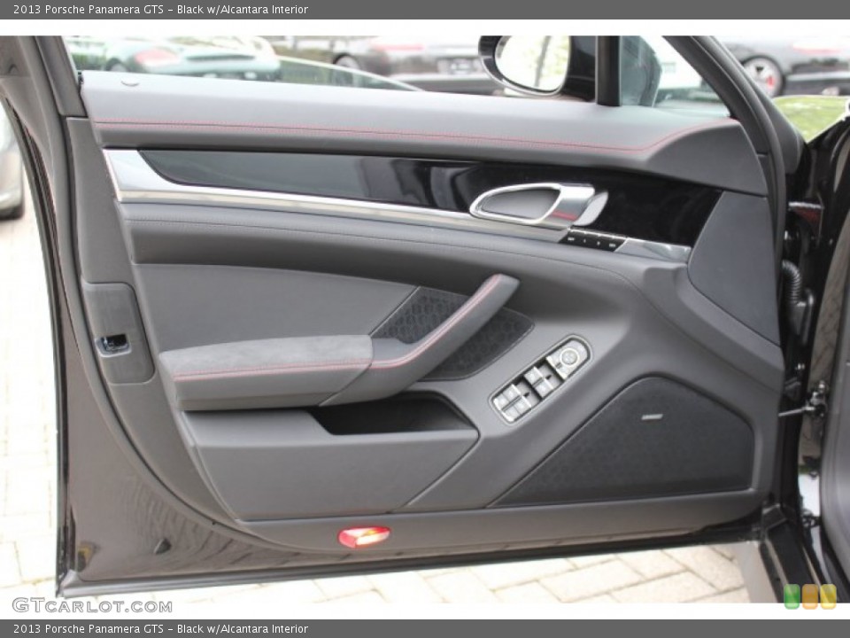 Black w/Alcantara Interior Door Panel for the 2013 Porsche Panamera GTS #64815164
