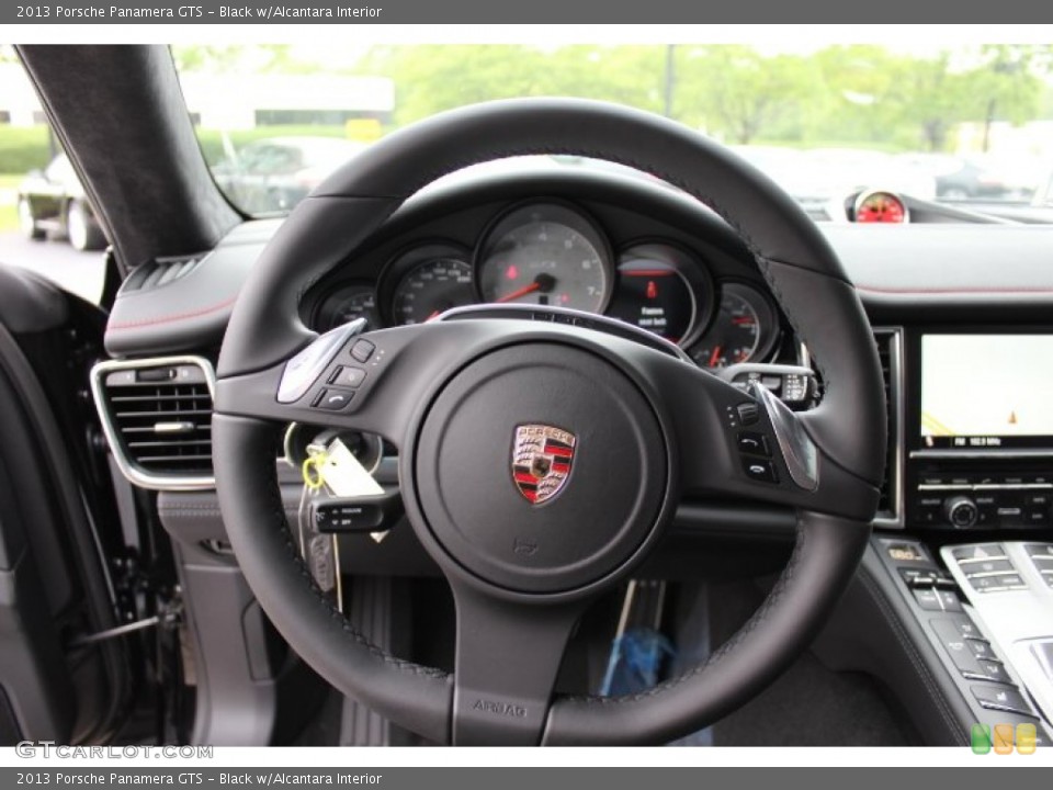 Black w/Alcantara Interior Steering Wheel for the 2013 Porsche Panamera GTS #64815191