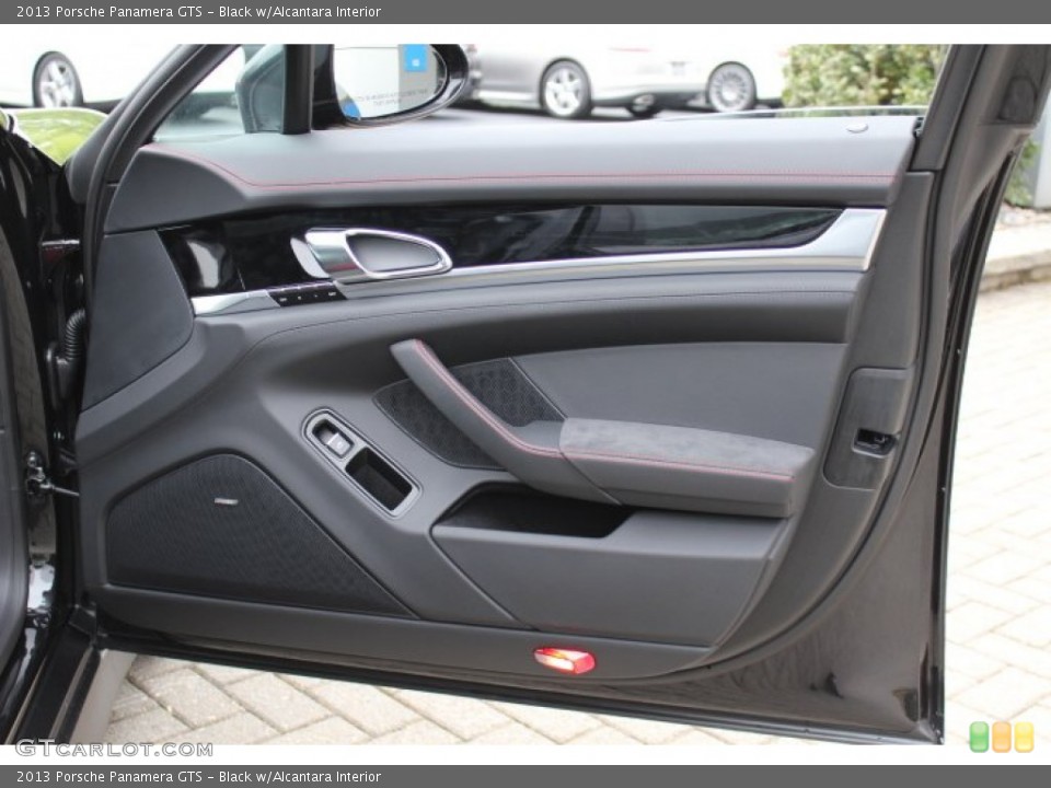 Black w/Alcantara Interior Door Panel for the 2013 Porsche Panamera GTS #64815218