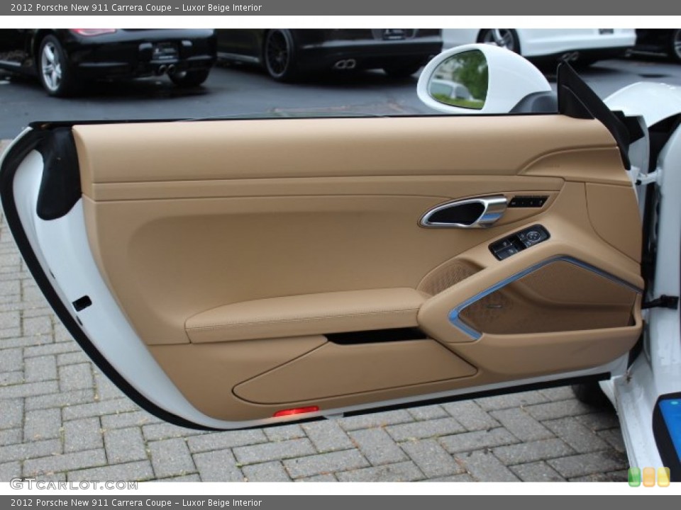 Luxor Beige Interior Door Panel for the 2012 Porsche New 911 Carrera Coupe #64815374