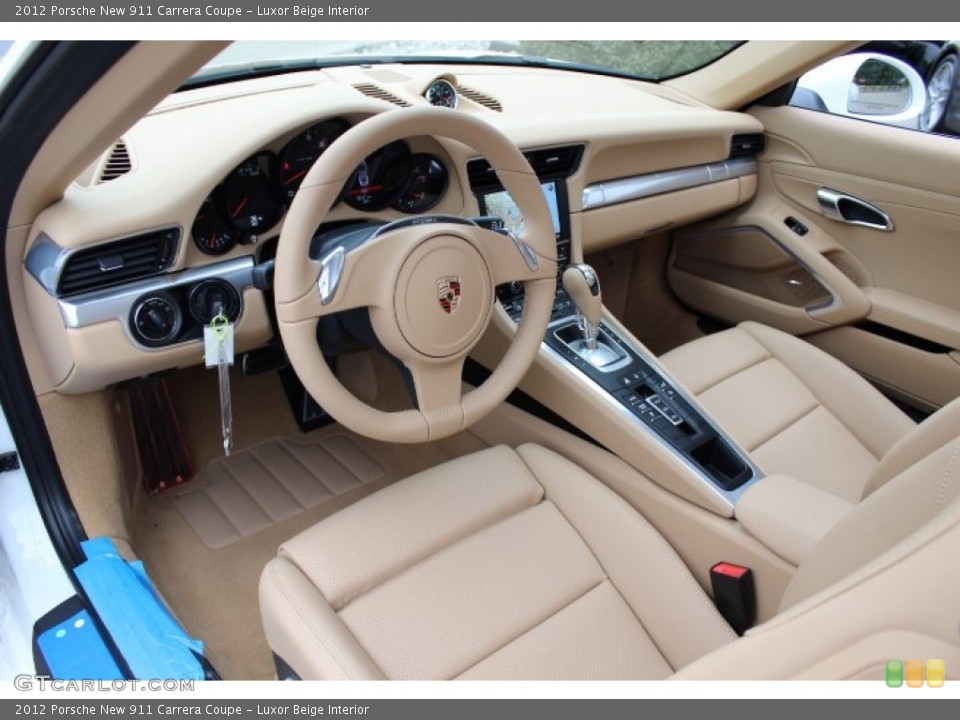 Luxor Beige Interior Prime Interior for the 2012 Porsche New 911 Carrera Coupe #64815383