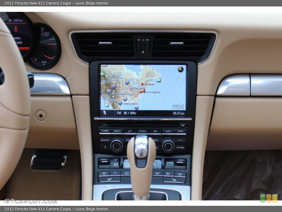 Luxor Beige Interior Navigation for the 2012 Porsche New 911 Carrera Coupe #64815395