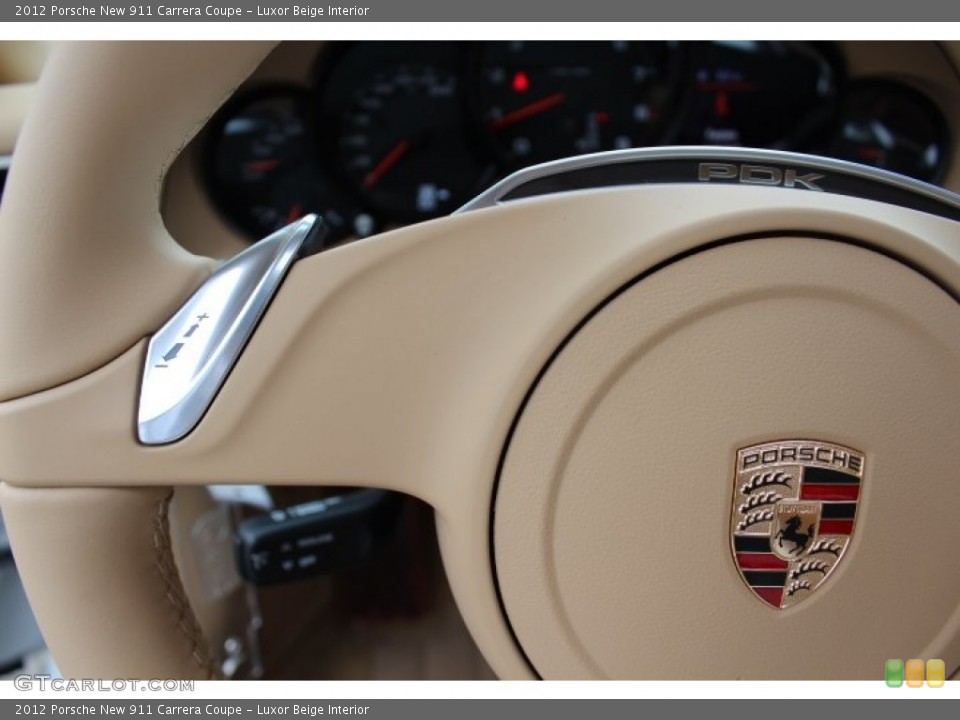 Luxor Beige Interior Controls for the 2012 Porsche New 911 Carrera Coupe #64815404