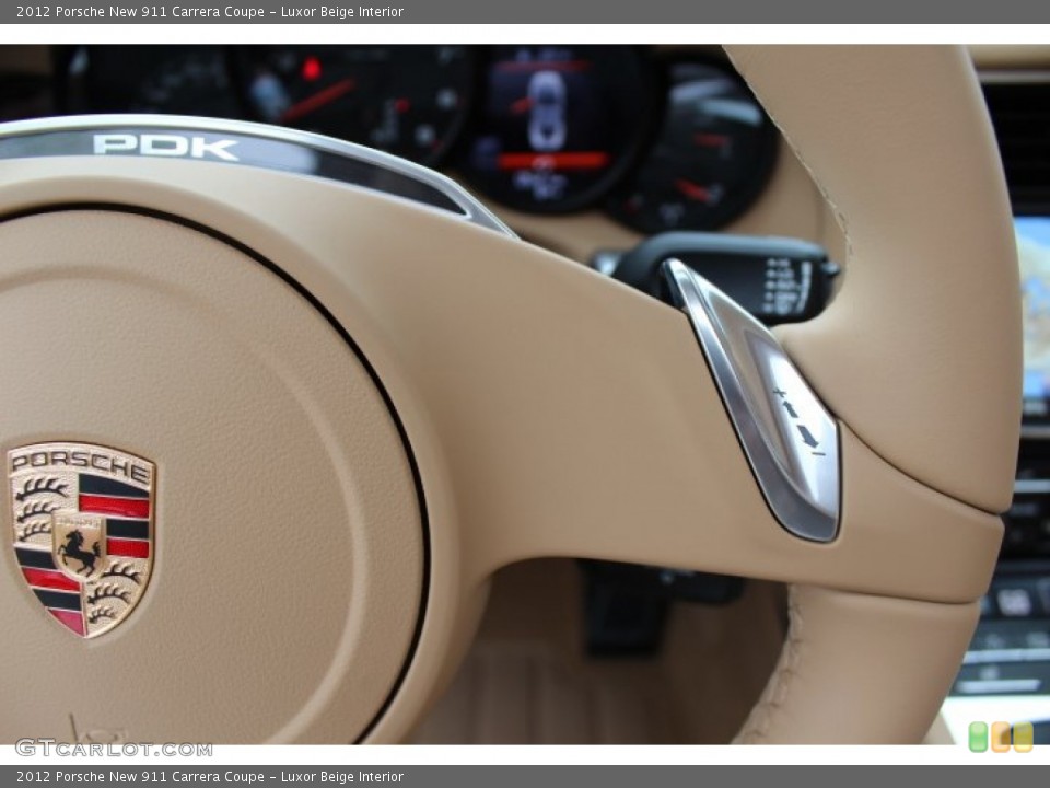 Luxor Beige Interior Controls for the 2012 Porsche New 911 Carrera Coupe #64815407