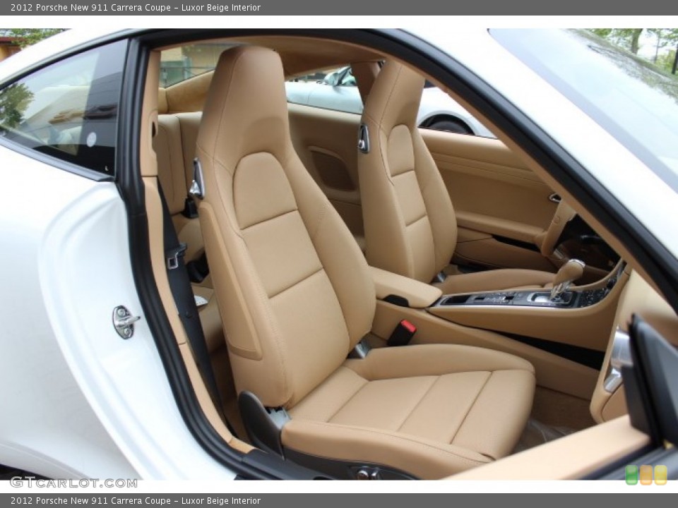 Luxor Beige Interior Front Seat for the 2012 Porsche New 911 Carrera Coupe #64815434