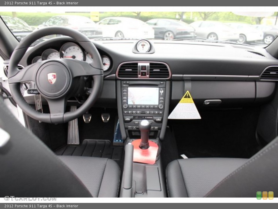 Black Interior Dashboard for the 2012 Porsche 911 Targa 4S #64815494