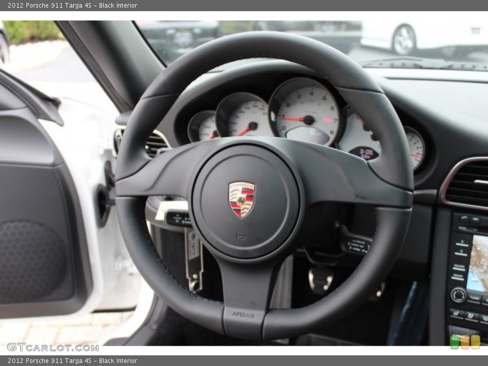 Black Interior Steering Wheel for the 2012 Porsche 911 Targa 4S #64815503