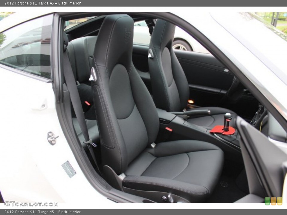 Black Interior Front Seat for the 2012 Porsche 911 Targa 4S #64815533