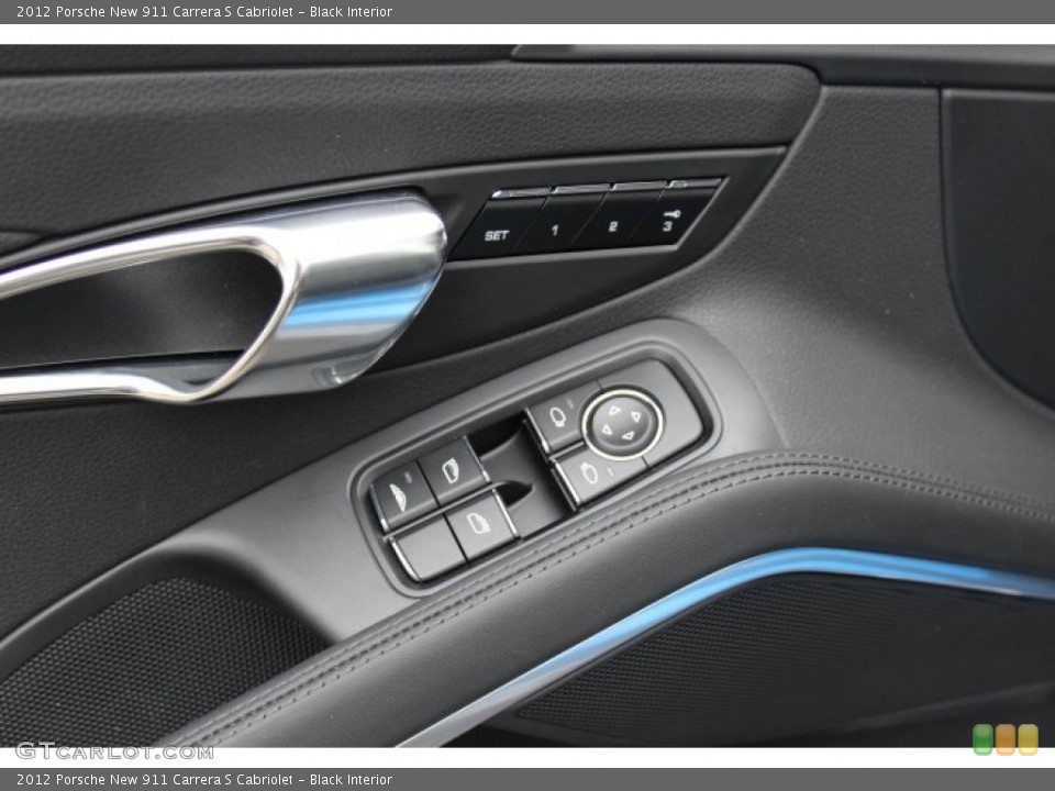 Black Interior Controls for the 2012 Porsche New 911 Carrera S Cabriolet #64815578