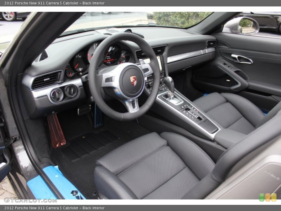 Black Interior Photo for the 2012 Porsche New 911 Carrera S Cabriolet #64815584