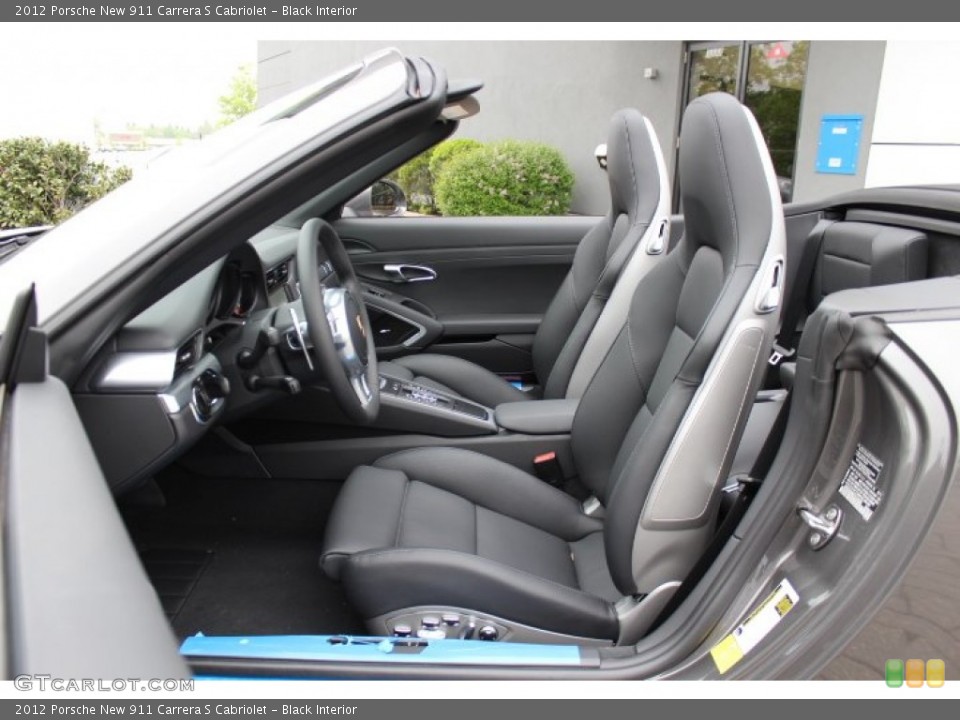 Black Interior Photo for the 2012 Porsche New 911 Carrera S Cabriolet #64815587