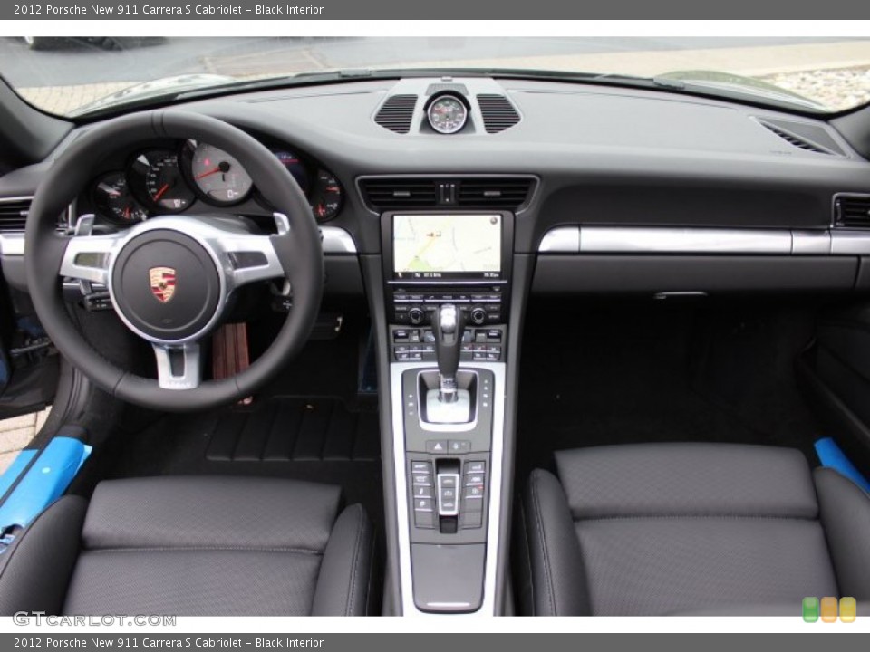 Black Interior Dashboard for the 2012 Porsche New 911 Carrera S Cabriolet #64815593
