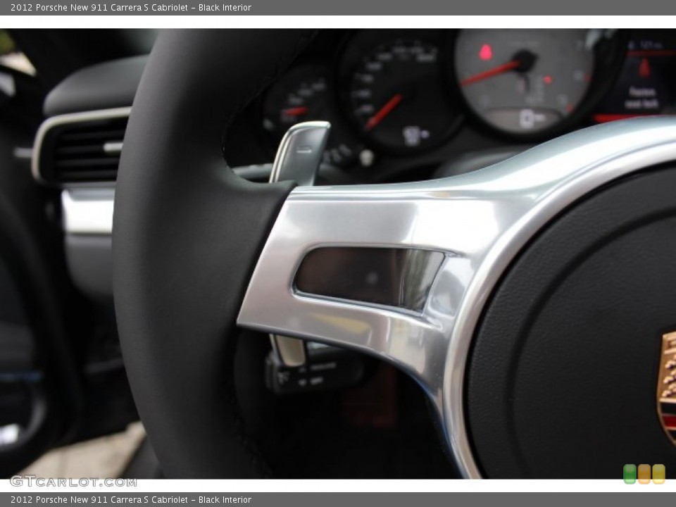Black Interior Controls for the 2012 Porsche New 911 Carrera S Cabriolet #64815605